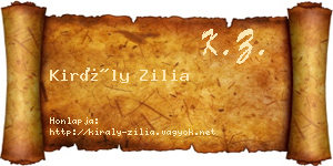 Király Zilia névjegykártya